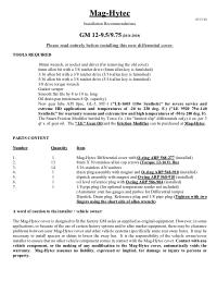 Installation Instructions