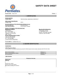 Safety Data Sheet