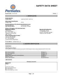 Safety Data Sheet