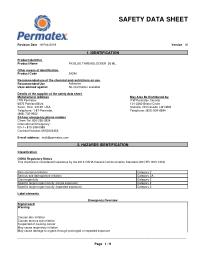 Safety Data Sheet
