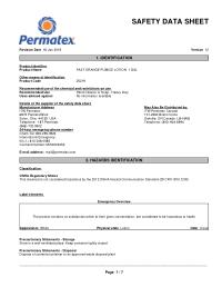 Safety Data Sheet