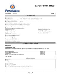 Safety Data Sheet