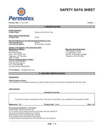 Safety Data Sheet