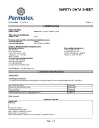 Safety Data Sheet