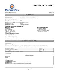 Safety Data Sheet