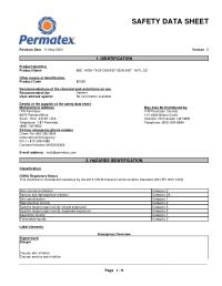 Safety Data Sheet