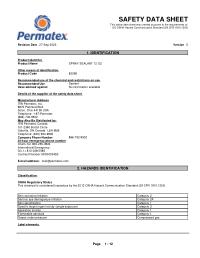 Safety Data Sheet