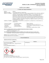 Safety Data Sheet