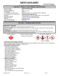 Safety Data Sheet