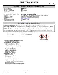 Safety Data Sheet