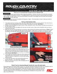 INSTRUCTION SHEET