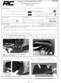 INSTRUCTION SHEET