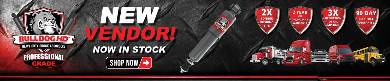 Bulldog heavy duty shock absorbers now in stock – professional grade with extended durability and warranty coverage.