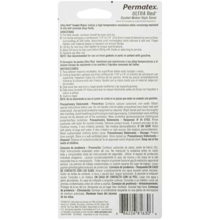 PERMATEX 81630: High-Temp Gasket Sealant