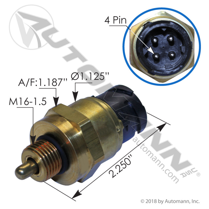 577.96512 VOLVO MACK OIL PRESSURE SENSOR Sadler Power Train Inc