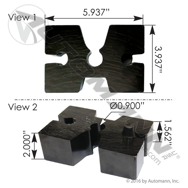AUTOMANN MK164040: Kenworth Front Axle Spacer