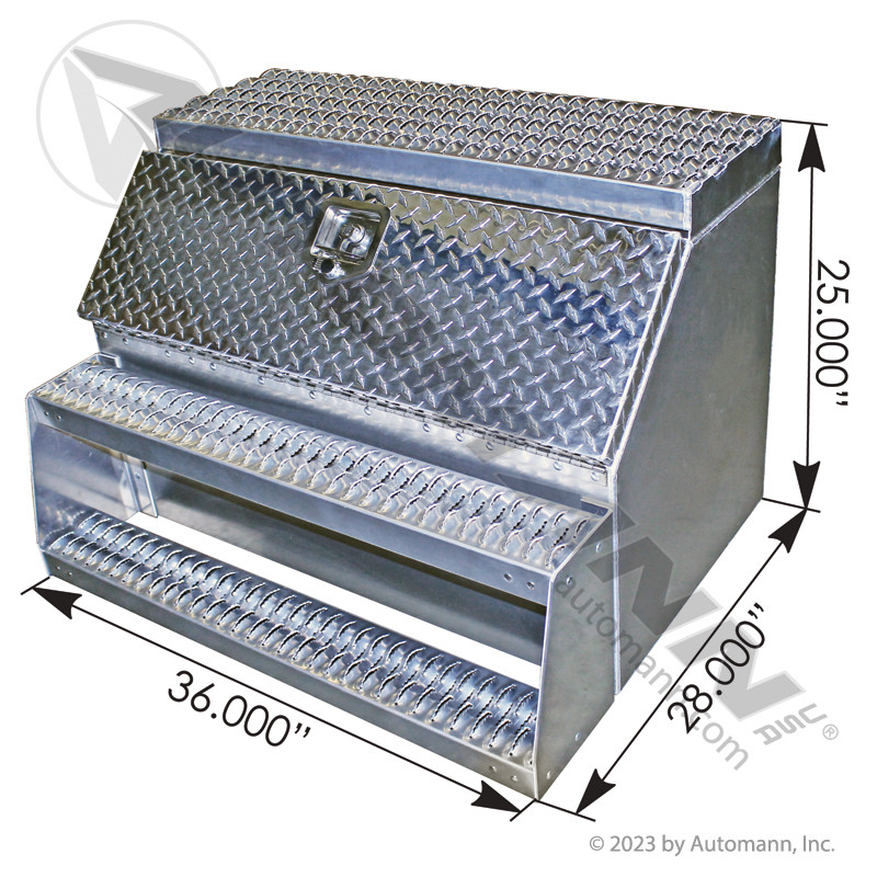 ROADMAN シルバー 荷台 AUTOMANN 562.SB36A: Heavy-Duty Step Box
