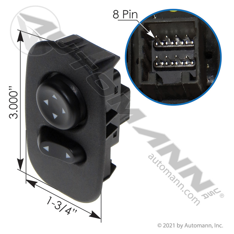 AUTOMANN 577.55566 Navistar Door Mirror Switch