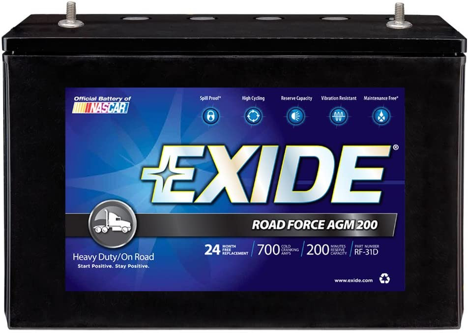 ハイドロ用　エキサイド EXIDE バッテリー925cca 　31XHD　2個 EXIDE RF-31D-EX AGM Battery - 700 CCA