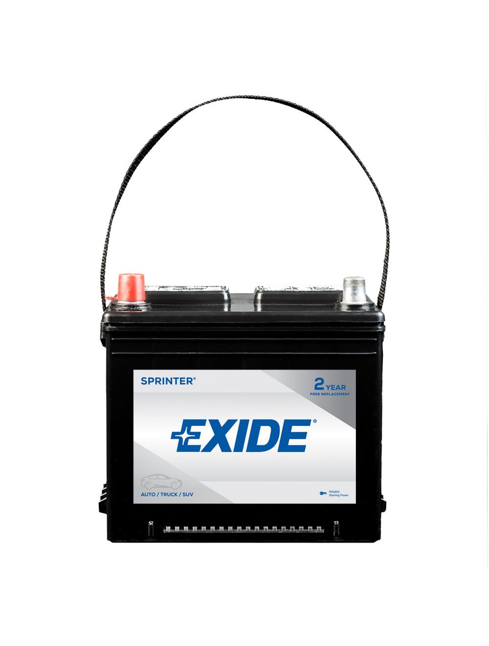 EXIDE S26-EX Battery: 660 CCA, 24-Month Warranty
