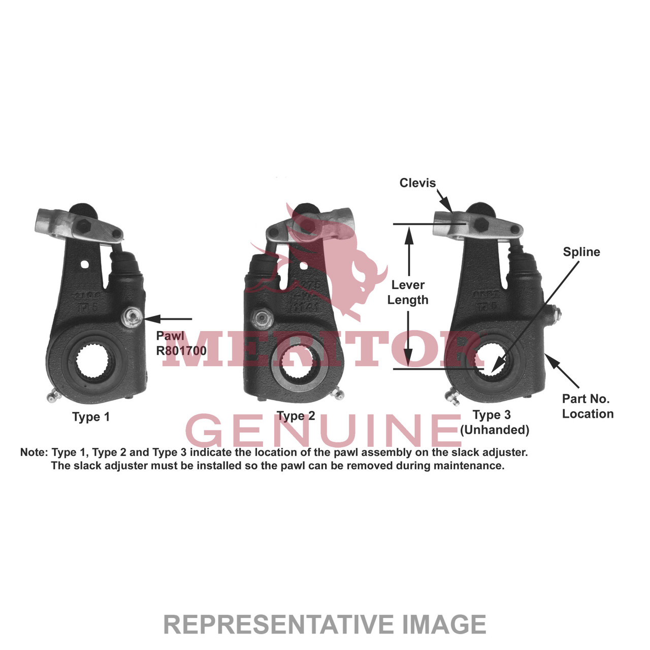 MERITOR R802356 Auto Slack Adjuster Kit