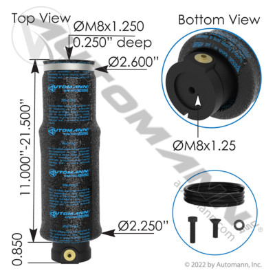 ABSZ70-124 NAVISTAR SEAT AIR BAG SPRING - Sadler Power Train Inc
