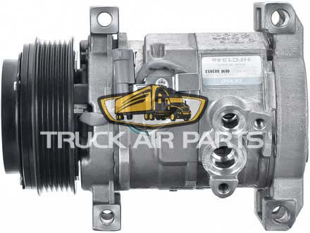 TruckAir Parts 03-1876 GMC 10S20F AC Compressor With Groove, 12V Denso Style
