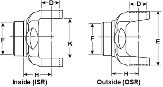 Spicer 3-28-427 - 1350 Weld Yoke, 3.5