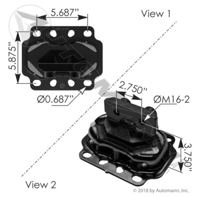 M17499 PETERBILT REAR ENGINE MOTOR MOUNT - Sadler Power Train Inc