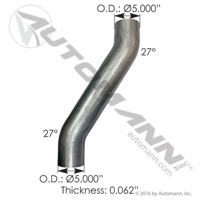 562.U5914122A KENWORTH INTERMEDIATE EXHAUST PIPE Sadler Power Train Inc