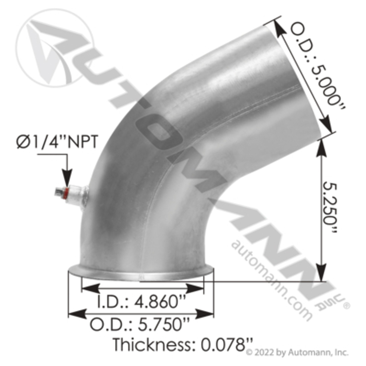 超可爱 AUTOMANN Exhaust Pipe: 562.U7514256A その他