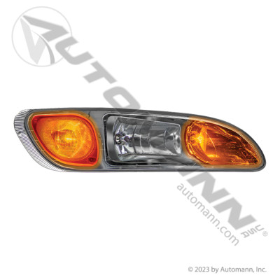 Chrome 6 LED Headlight for Peterbilt 386 (2006-2016) & 387 (2000-2011)- Passenger