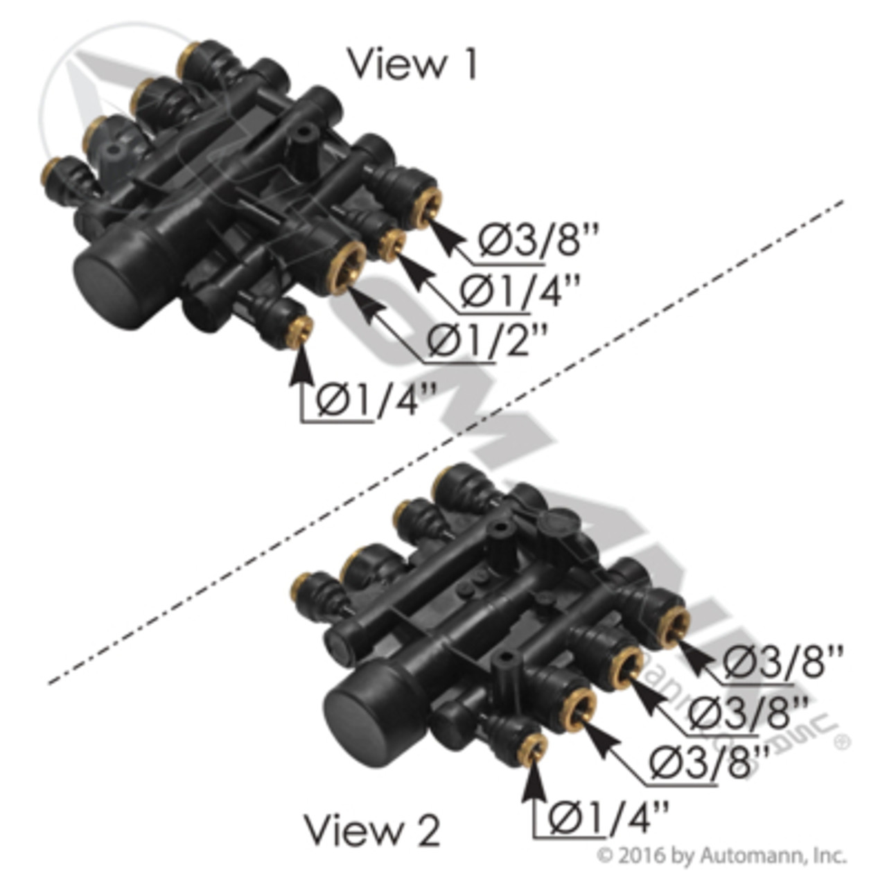 AUTOMANN 170.1022 Air Manifold - Volvo Mack