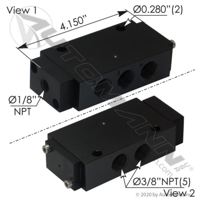 AUTOMANN 170.V14202 4-Way Air Valve