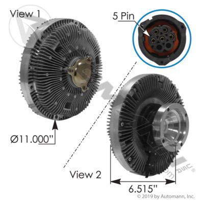 810.62231 VOLVO MACK ELECTRIC FAN CLUTCH Sadler Power Train Inc