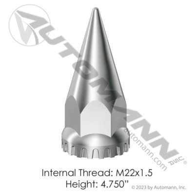 AUTOMANN Chrome Spike Lug Nuts M22x1.5