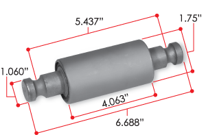 Replacement Bushing BWP NRB268 Spring Bushing - Replacement Suspension ...