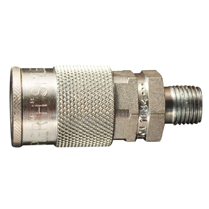 Milton Industries, Inc. 3/8 In. MNPT V Style High Flow Coupler-S-767...