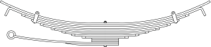 14-127 BLUEBIRD BUS REAR LEAFSPRING - Sadler Power Train Inc