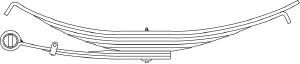 Spring Asm Leaf 96-999 LEAF SPRING ASSEMBLY - Sadler Power Train Inc