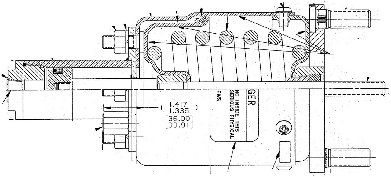 メル87315 Genuine Haldex N36000A Maxibrake HR Series HP Hydraulic, GM