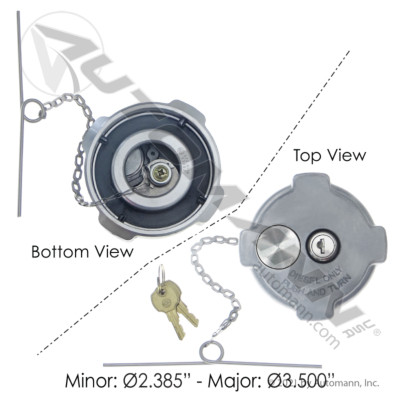 AUTOMANN Fuel Cap: Freightliner Locking
