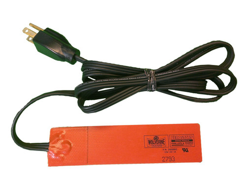 3400062 SILICONE PAD HEATER, 125W 120V 6.0" X 1.5"