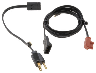 3600018 2 PC, THROUGH-THE-GRILL CORDSET, STAMPED STEEL ADPTRS, 120V 15AMP RATING, 18 AWG