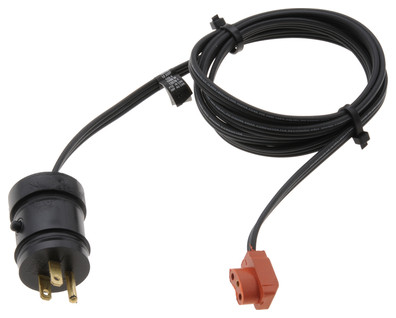 3600046 WTHRPRF CORDSET, SILICONE AUTOMOTIVE STEEL ADPTR HTR TERM 120V, 6' (1.8M ) LONG