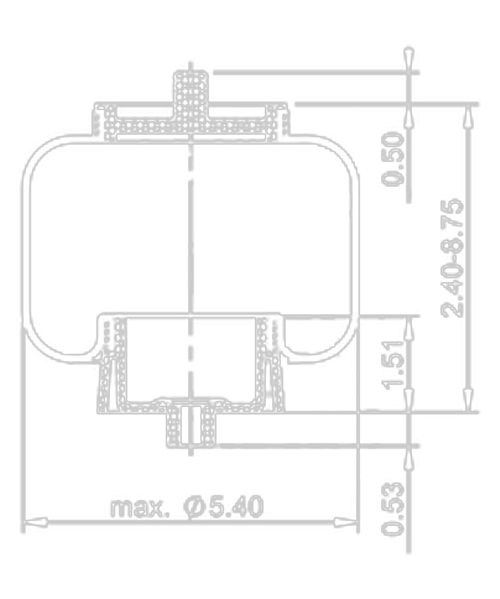 AS-5087 FREIGHTLINER CAB AIR SPRING