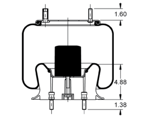 AS-8410 HEND MACK AIR SPRING CONTI