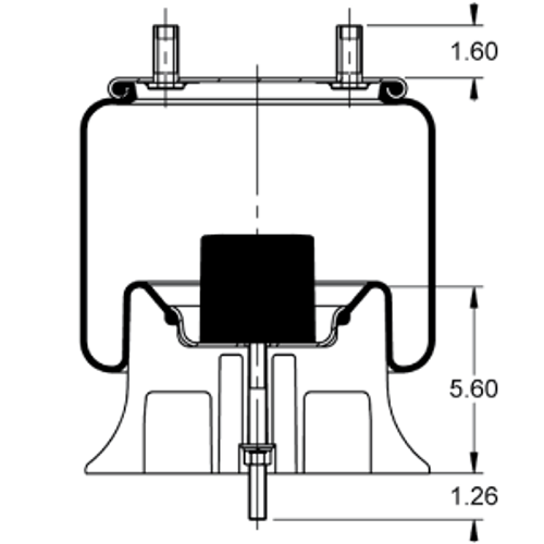 AS-8568 HENDRICKSON AIR SPRING S23720