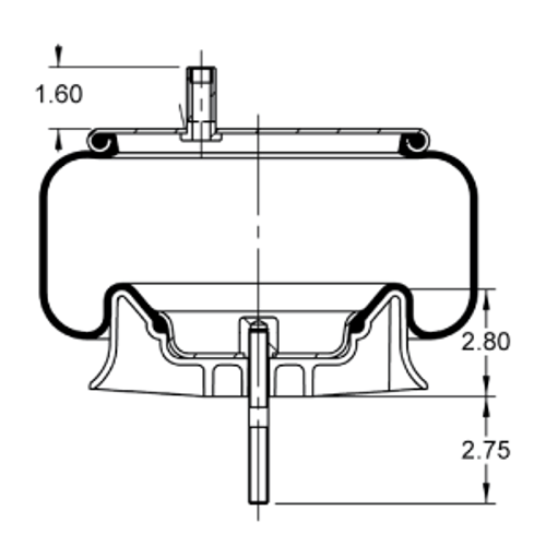 AS-8860 KENWORTH AIR SPRING CONTITEC