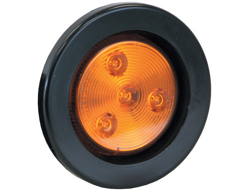 5622524 AMBER 4 LED 2.5" ROUND LAMP